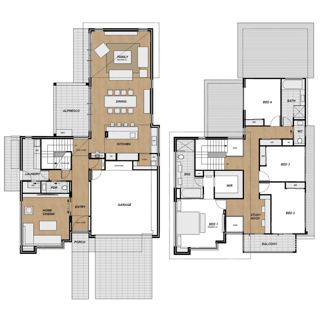 skillion roof floor plans